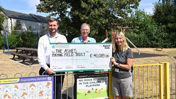 Staff at Howden play area