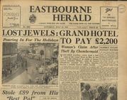 Front page of the Eastbourne Herald, 30 July 1949