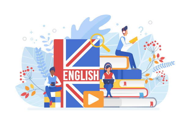 english language lesson illustration