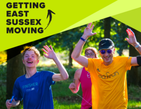 Image of Two people running for Getting East Sussex Moving
