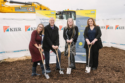 Staff from SPFT and Kier Construction at the ground breaking ceremony