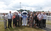 Superfast Essex, Openreach, Braintree District Council and Basildon Borough Council with Super Sam at Chelmsford City Racecourse