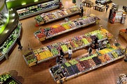 Supermarket with fresh produce