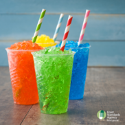 Slushy drinks with FSA logo