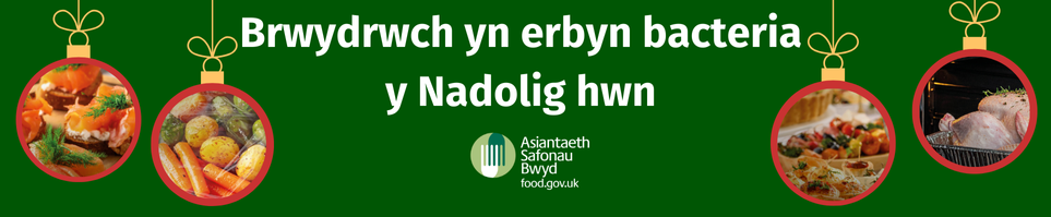 Brwydrwch yn erbyn bacteria y Nadolig hwn