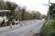 Histon Road construction Nov 2020
