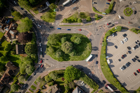 Addenbrooke's roundabout - bird's eye view