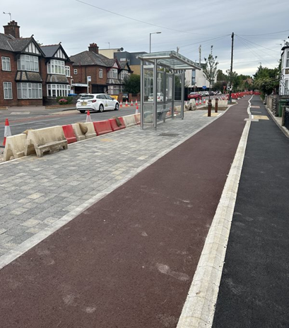 Cycleway and footway at Mitcham's Corner