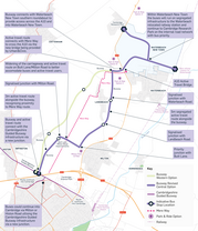 Waterbeach to Cambridge revised central route
