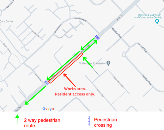 North pedestrian access