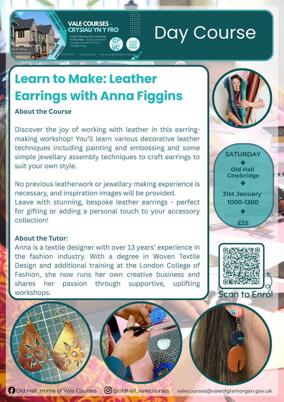 Leather Earrings Eng