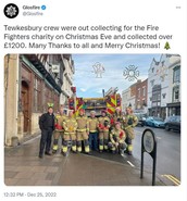 Firefighters charity collection