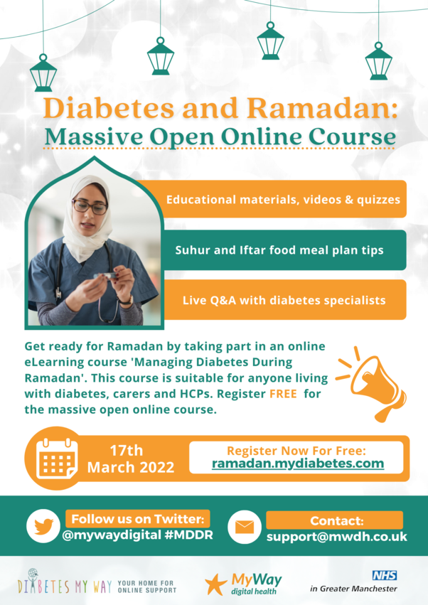 Diabetes Ramadam session poster