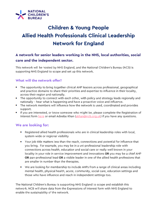 CYP Allied Health Professionals