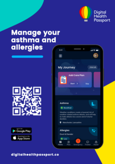 Image showing how to download the asthma digital health passport