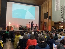 Liz Kendall on stage 