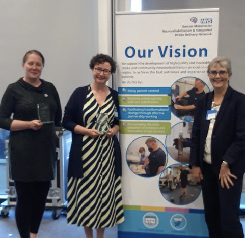 Photo of Pippa Tyrrell with two colleagues