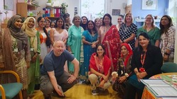 Group of people celebrating South Asian Heritage Month at Ashton PCN