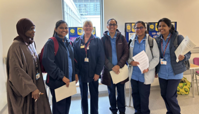 A group at the Manchester Royal Infirmary event
