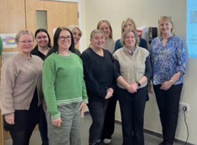 Health professionals pictured at the session 