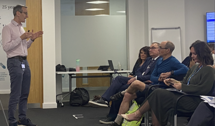 Delegates and speaker at cardiac event