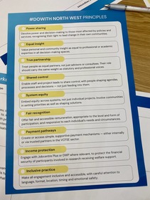 Photo of the draft #DoWith principles