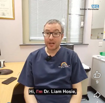 Dr Liam Hosie in the video