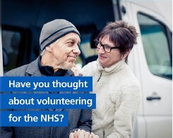 a lady helping a male out of the car