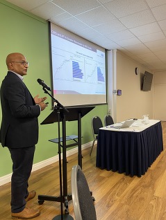 Diabetes Network clinical lead Naresh Kanumilli presenting