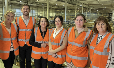Attendees at the visit