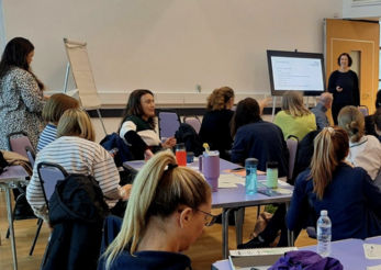 People at the training event