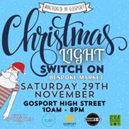 Christmas switch on poster