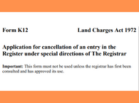 Land Charges Act document