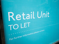 Sign saying 'Retail Unit TO LET'