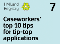 Caseworkers' top 10 tips for tip top applications 7