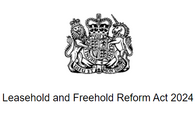 The royal crest with the wording Leasehold and Freehold Reform Act 2024 below