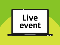 Graphic of a screen showing 'Live event' text.