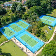 New tennis courts square