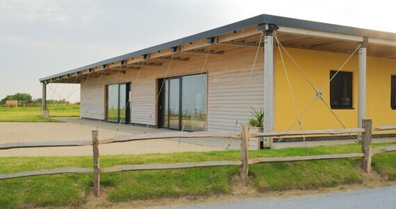 The Bale House building