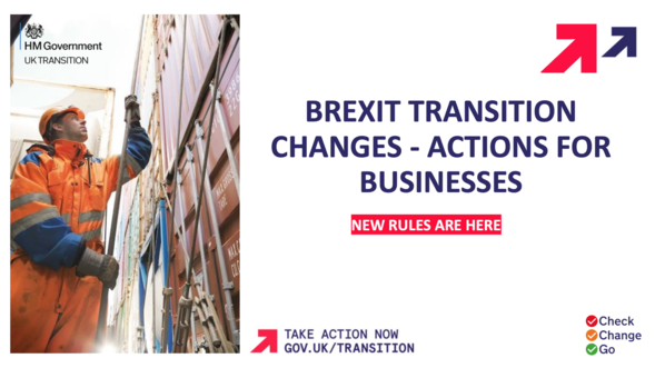 Actions for businesses about Brexit transition