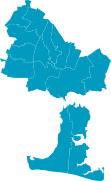 Map of the borough