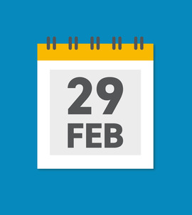 29 February Calendar page
