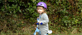 Child on bike