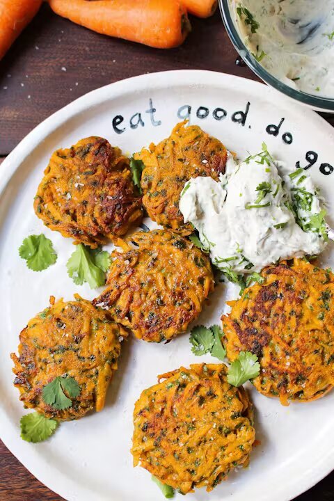 Carrot fritters