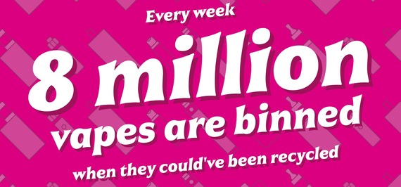 Every week, 8 million vapes are banned when they could have been recycled