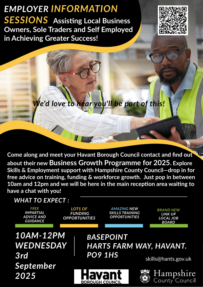 Employer information session 3rd September flyer