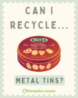 Can I recycle metal tins?