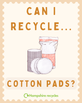 Can I recycle cotton pads?