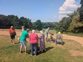 Older residents walking around Staunton Country Park