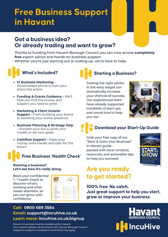 Incuhive support flyer